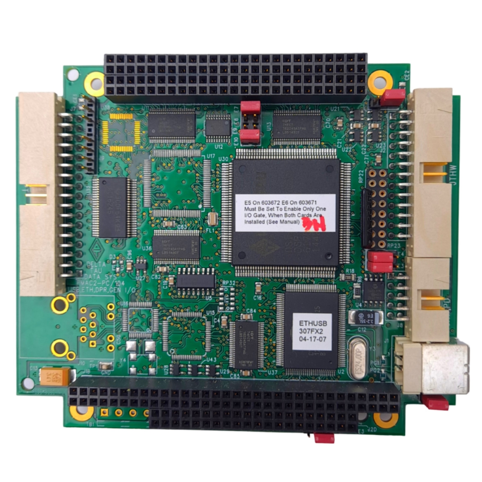 Delta Tau PMAC2-PC/104 603672-10A USB,ETH,DPR,GEN I/O Multi Axis Control Board