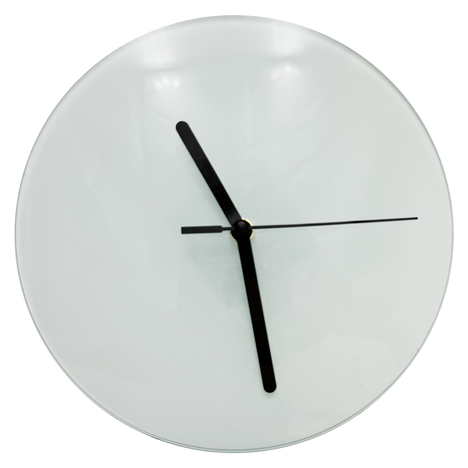 20pcs/pack Sublimation Blank Glass Photo Frame with Glossy Round Clock US Stock