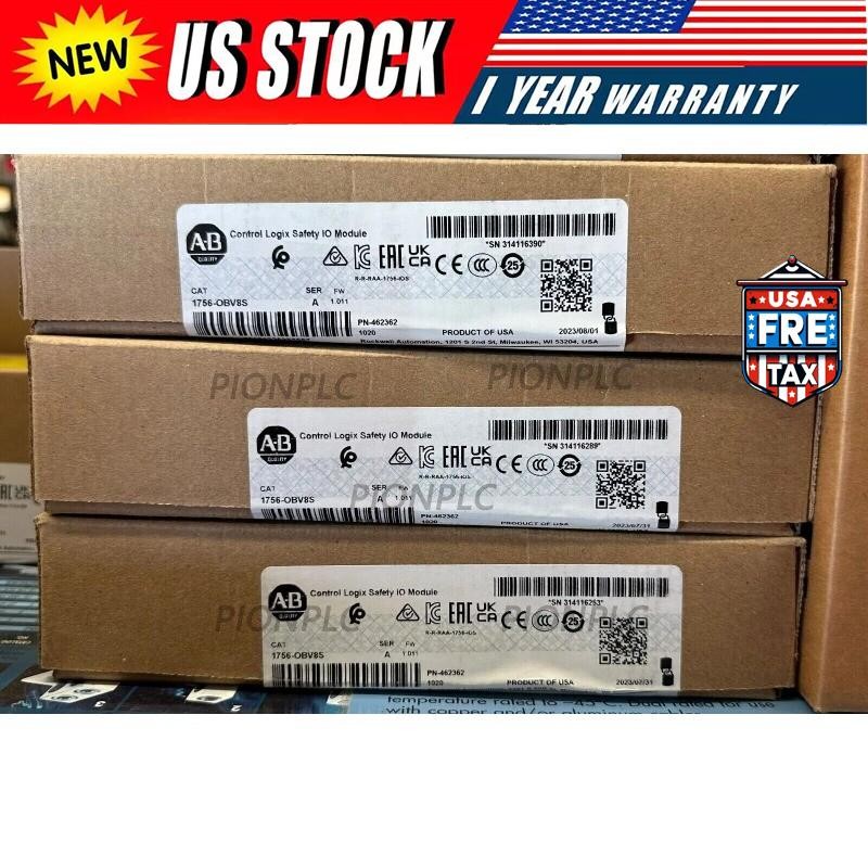 AB 1756-OBV8S ControlLogix Safety I/O Module 1756OBV8S New Sealed US Free Tax