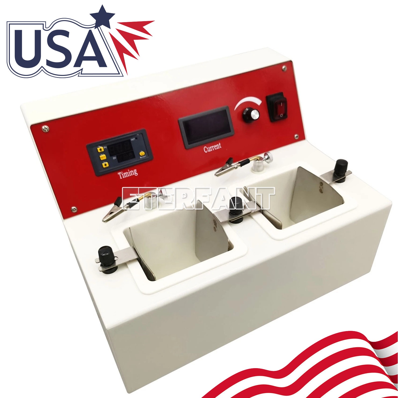 ETERFANT Electrolytic Polishing Machine With 2 Electrolytic Cells Dental Lab