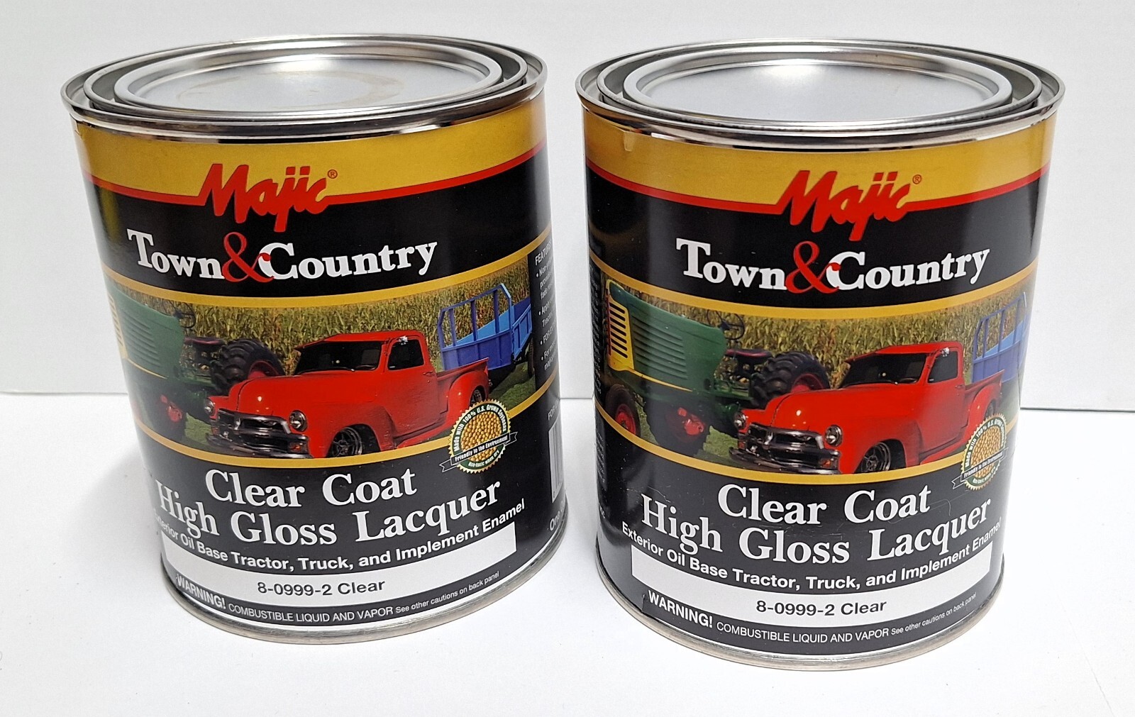 2 Quarts Clear Coat High Gloss Lacquer for Tractor Truck Automobile Car