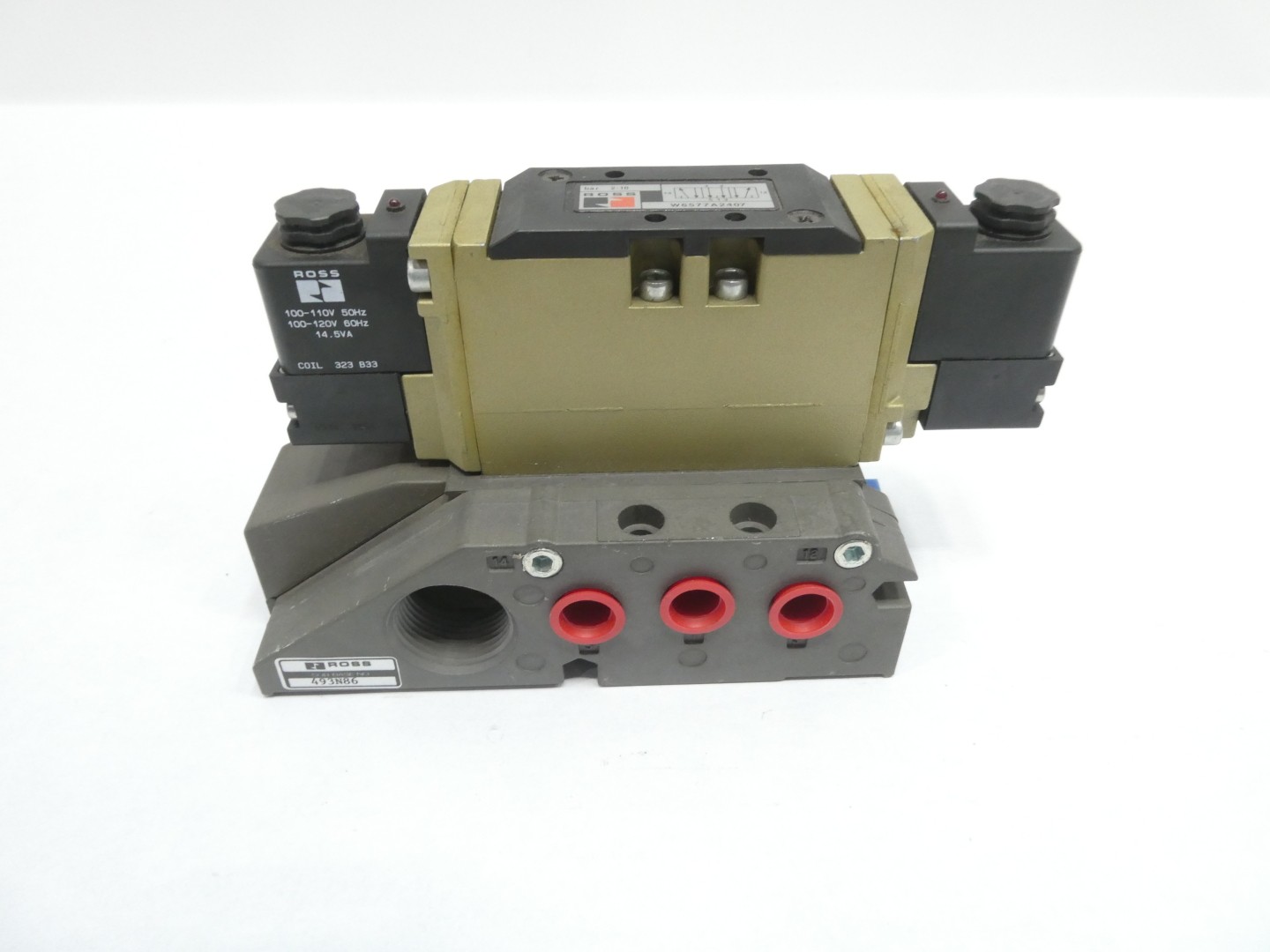 Ross W6577A2407 Pneumatic Solenoid Valve 120v-ac 2-10bar