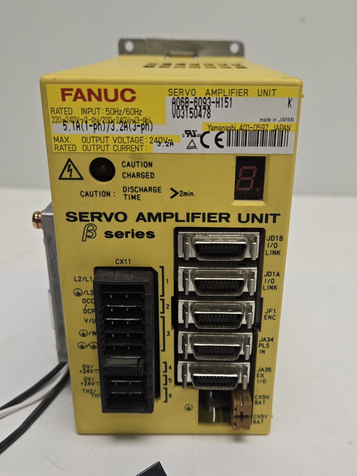 FANUC SERVO AMPLIFIER UNIT A06B-6093-H151.