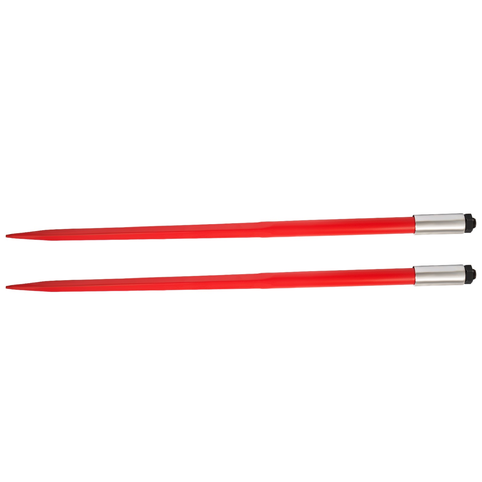 VEVOR 2Pcs Hay Bale Spear 49″ 4500 lbs Capacity Spike Fork for Tractors Loaders