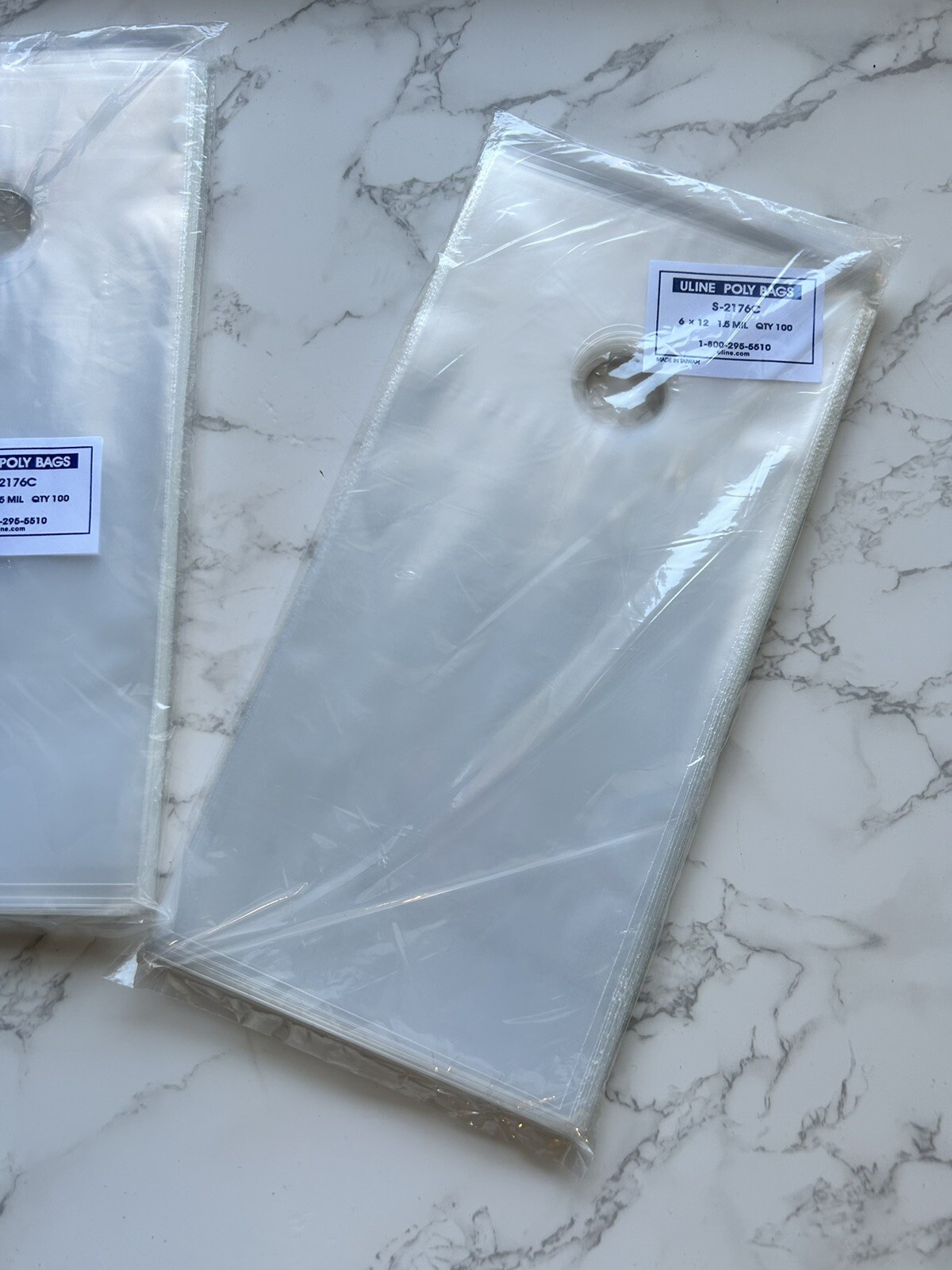 100 – 1000 Uline 6×12 Door Knob Clear Poly Bags 1.5 Mil – For Letters/Flyers