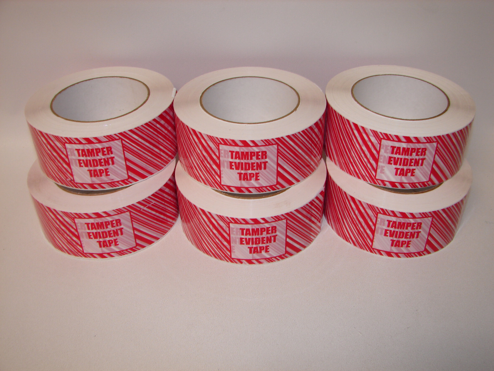 2″ x 110 yds. ‘Tamper Evident’ Print Tape Logic® Security Tape 2.5 Mil (6 PACK)