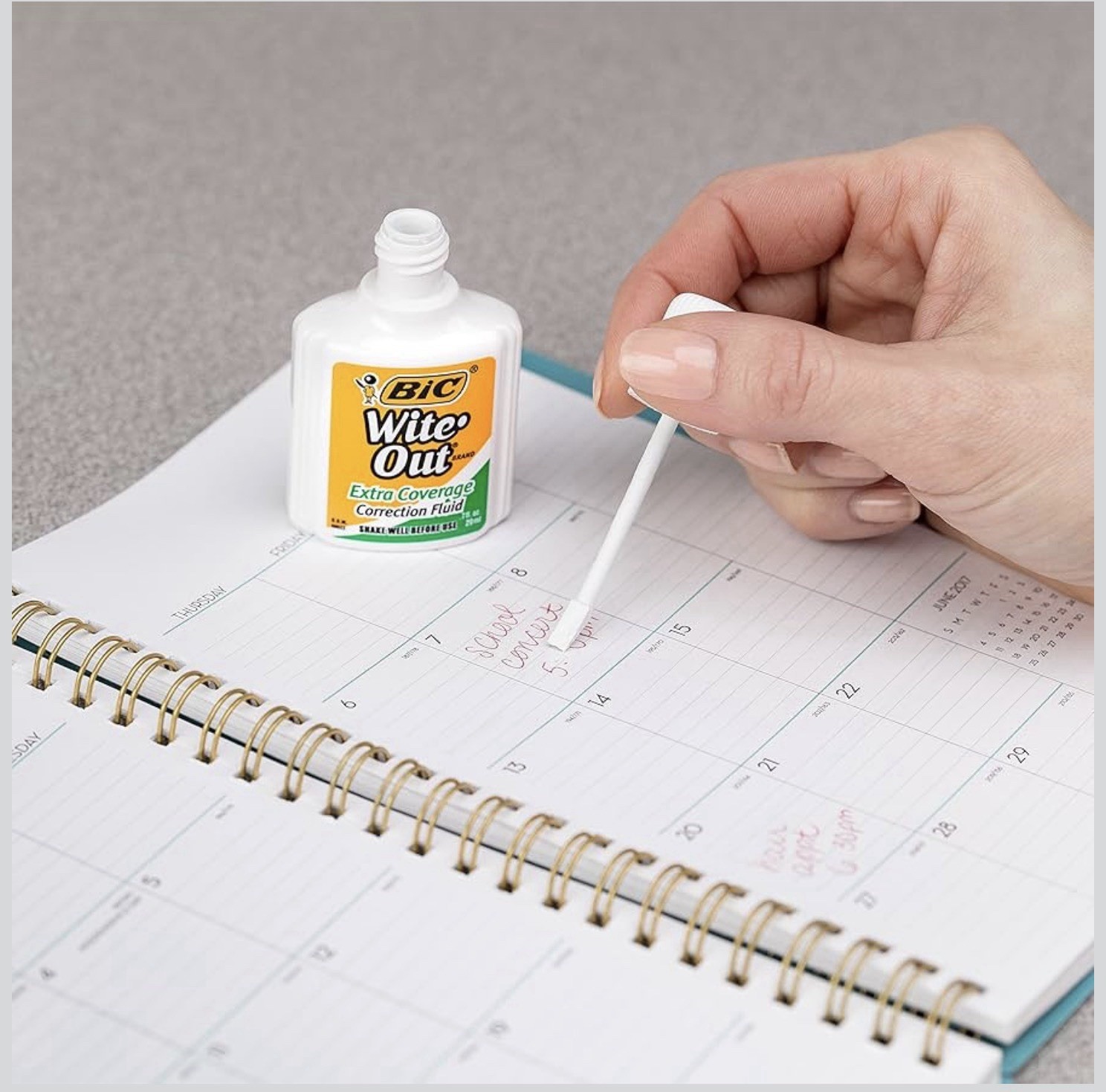 BIC Wite-Out Extra Coverage Correction Fluid 20mL White 12 Pack New