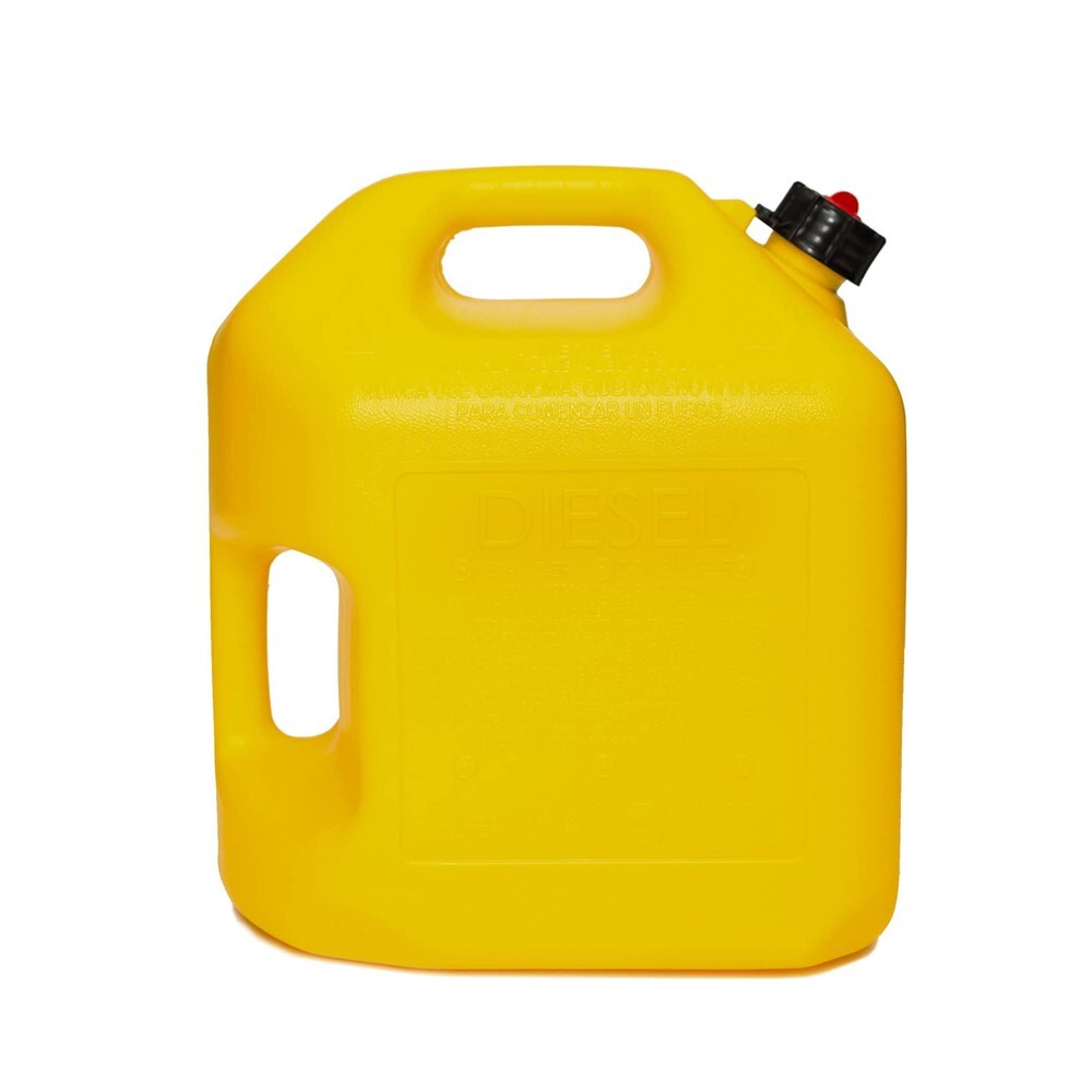 MIDWEST CAN 8610 5 GALLON DIESEL CAN QUICK FLOW PORTABLE FUEL CONTAINER – 4 PACK