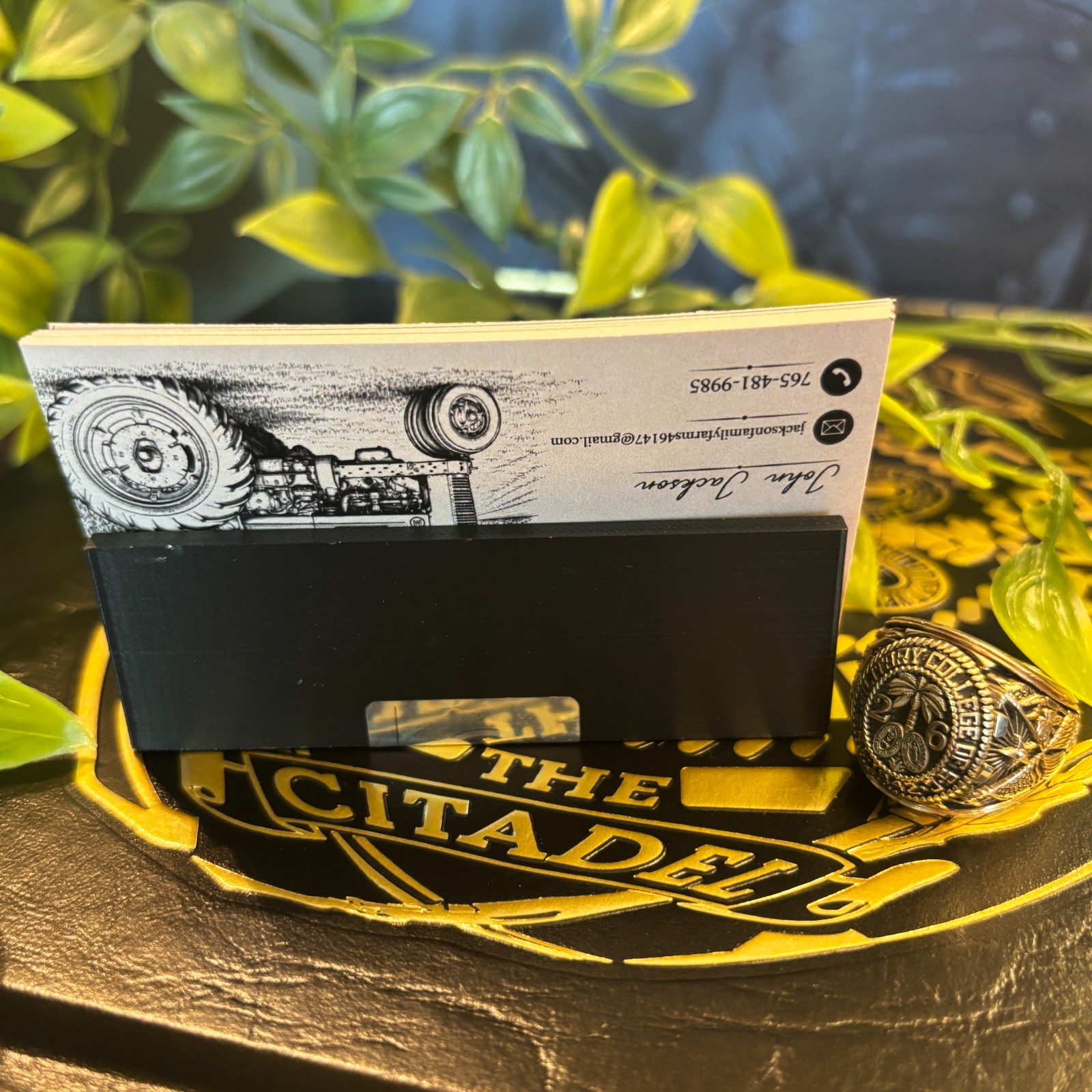 Padgett Thomas Barracks Business Card Holder BLACK The Citadel 3D Printed