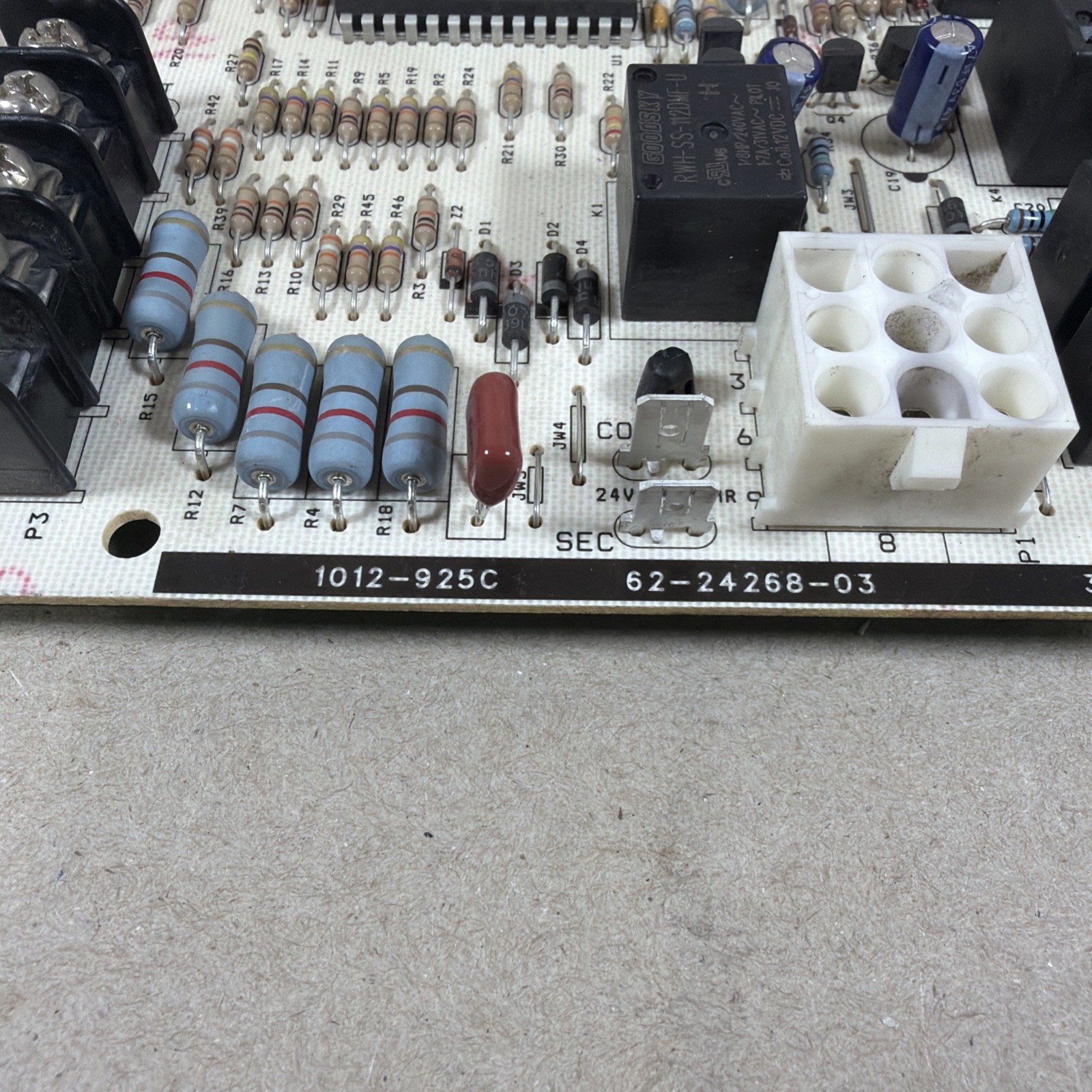 Rheem Ruud 1012-925C Furnace Control Circuit Board 62-24268-03 1012-83-9260A