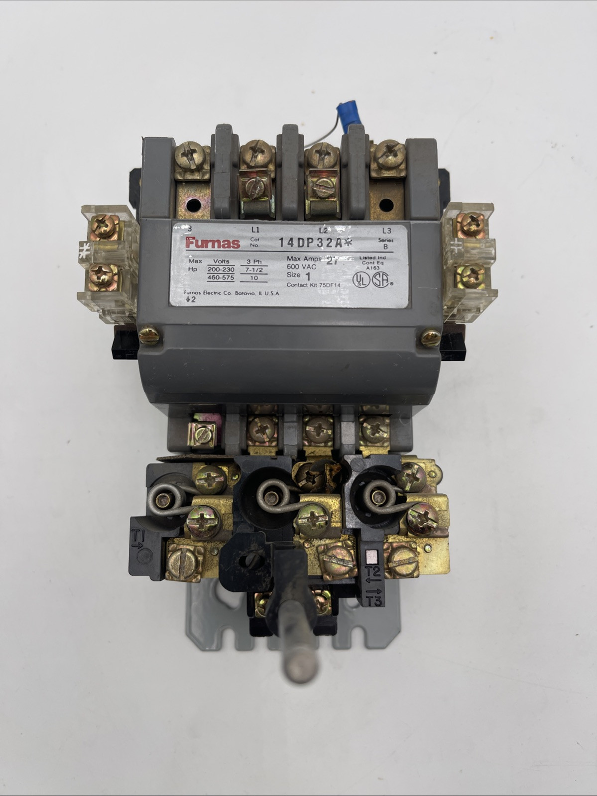 FURNAS 14DP32A SIZE 1 MOTOR STARTER 7 amp 600 VAC(EB1473)