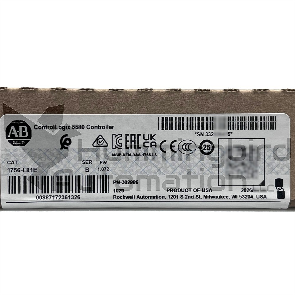 2024 Surplus SEALED Allen Bradley 1756-L81E /B ControlLogix 3MB PLC *USA SELLER*