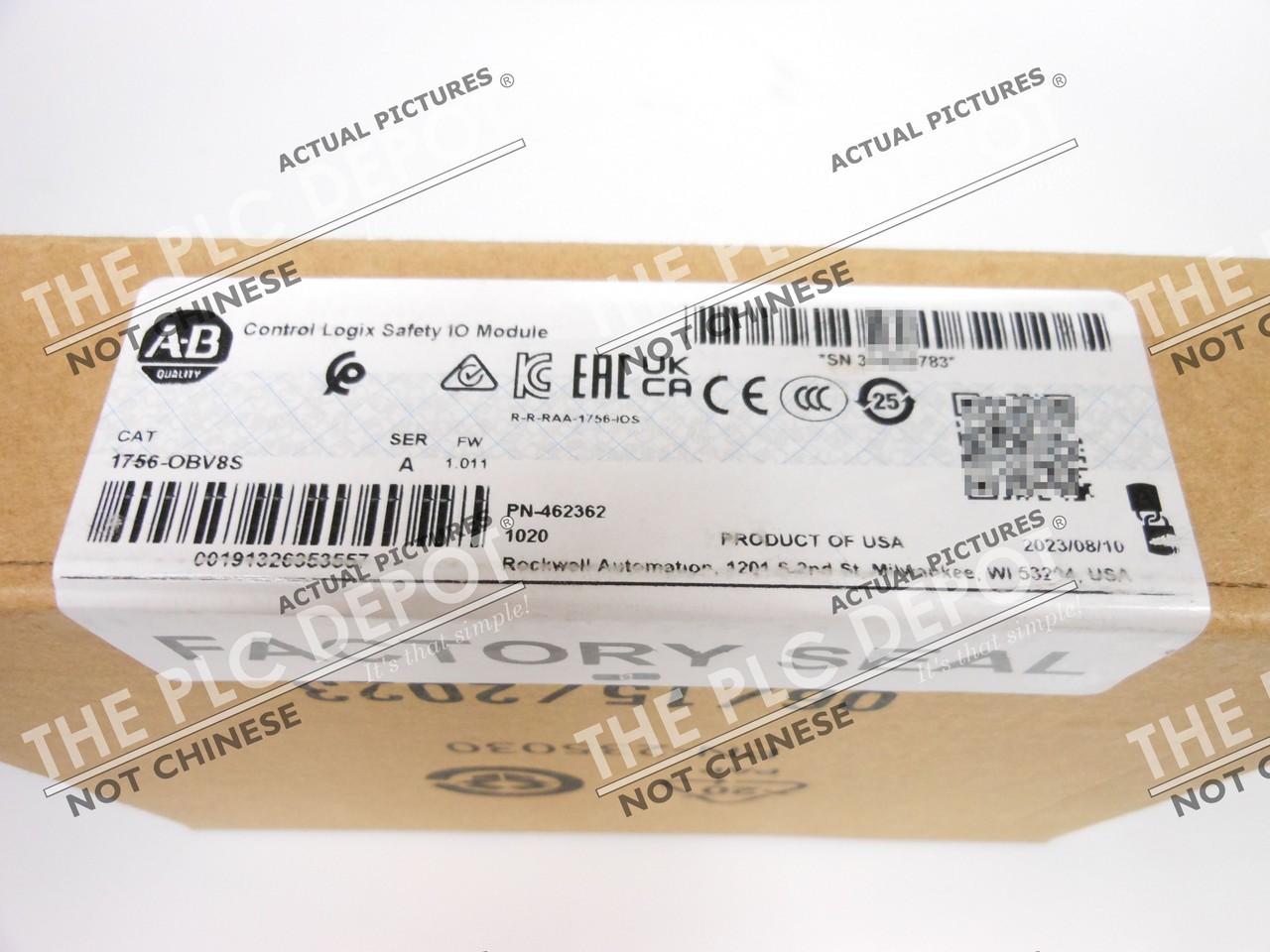 2023 SEALED Allen Bradley 1756-OBV8S ControlLogix Safety I/O Module #QTY