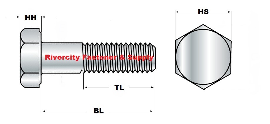7/16-20×3-1/2 Hex Head Cap Screws 7/16-20 x 3.5 Bolts 7/16×20 x 3-1/2 Grade 8