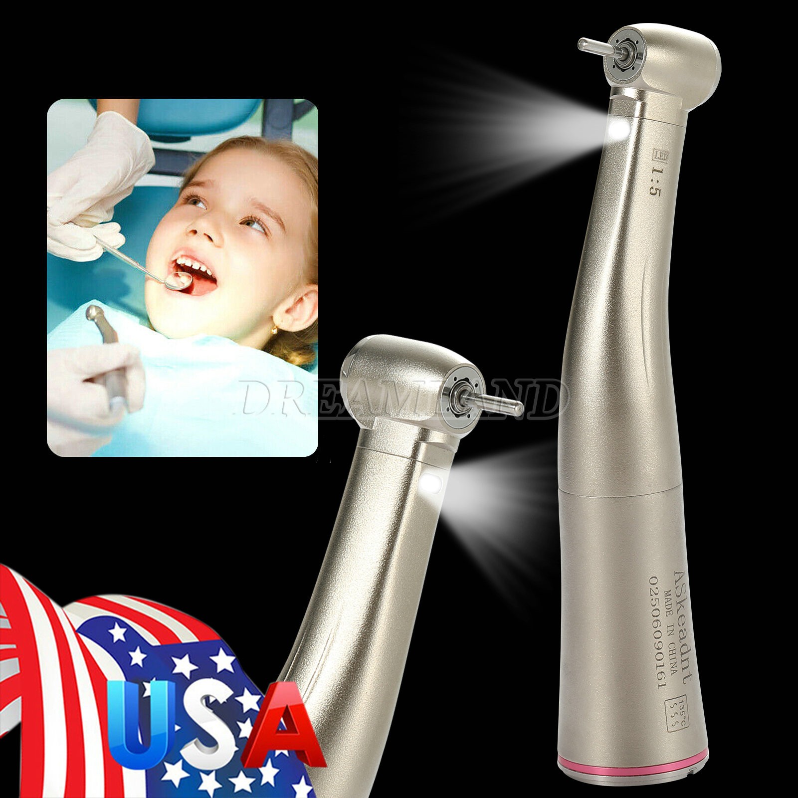 KaVo Style Dental High Speed Handpiece Push Button with 4Holes Quick Coupler GB4