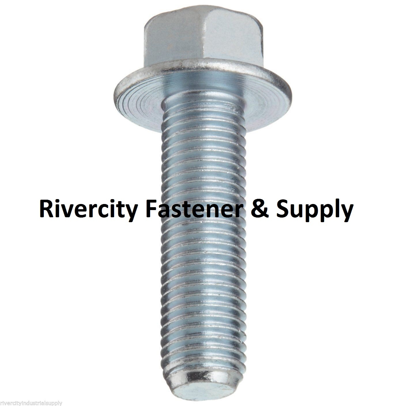 (10) M10-1.5×35 Metric Hex Flange Bolts Grade 10.9 DIN 6921 Zinc M10x1.5×35