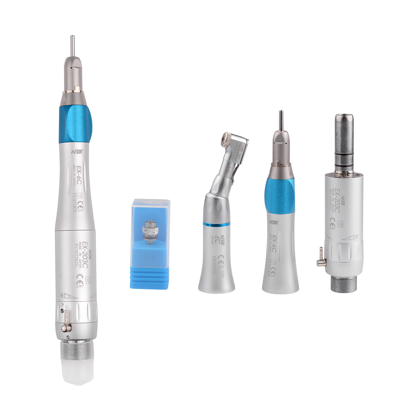 NSK Type Dental PANA MAX LED High Speed Handpiece+Air Scaler+EX203C Low Speed US