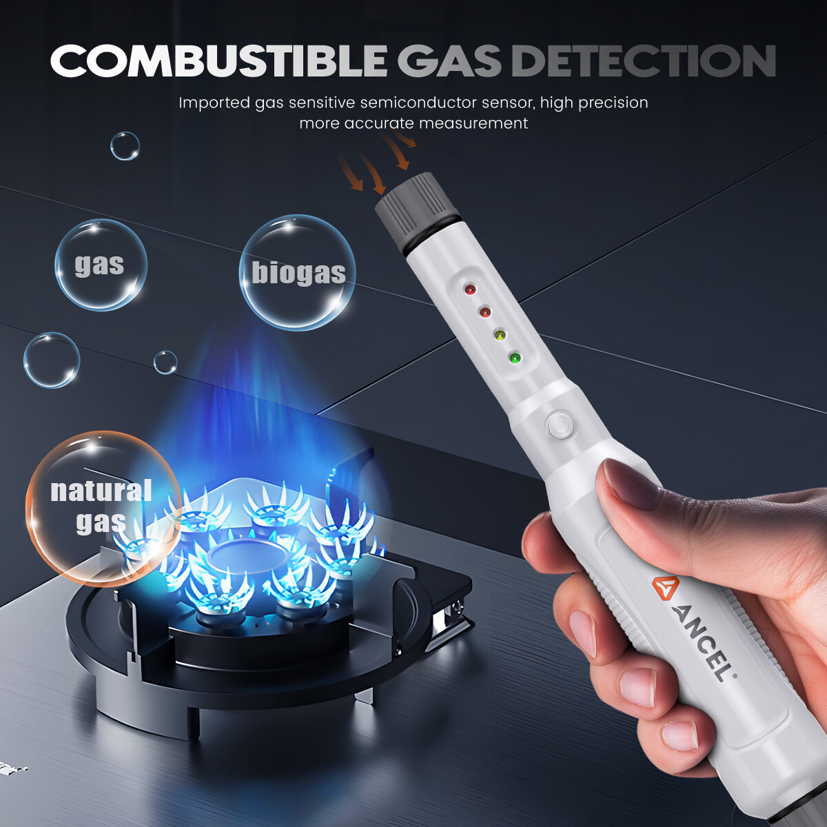 ANCEL GD100 Digital Natural Gas Leak Detector Diagnostic Tool Car Pipe Leak Test