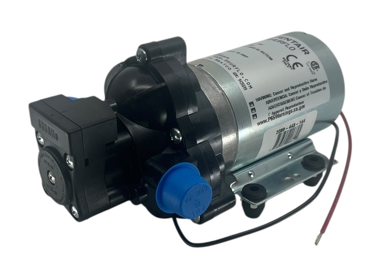 2088-443-144 Shurflo Diaphragm Pump 3.5 GPM, 45-PSI, 12VDC, 1/2″ MSPT-Male