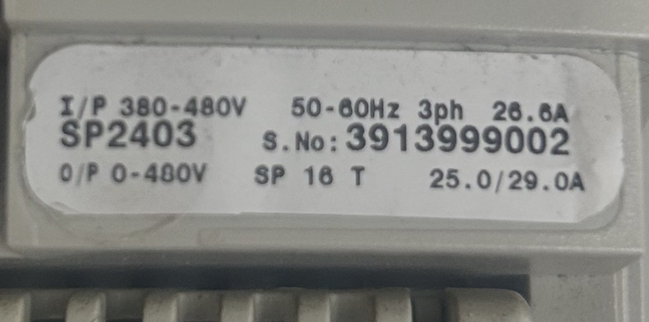 Control Techniques SP2403 Unidrive 380-480v 50-60hz 3ph