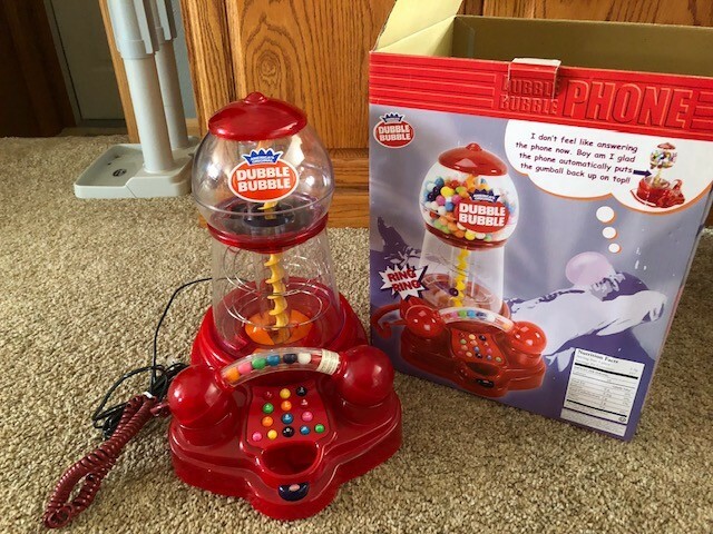 Dubble Bubble Telephone Gum Ball Machine