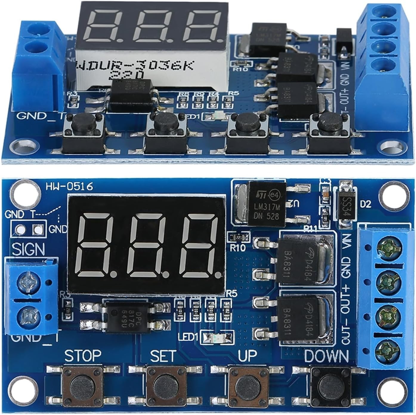 DC 5V-36V Timer Module Relay Switch with LED Display – High Performance