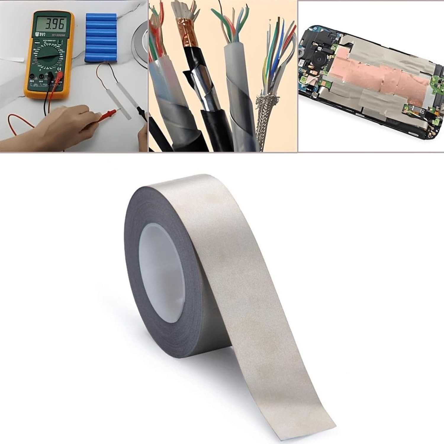 Conductive EMI Shielding Tape Faraday Fabric Rfid Blocker 2in x 65ft