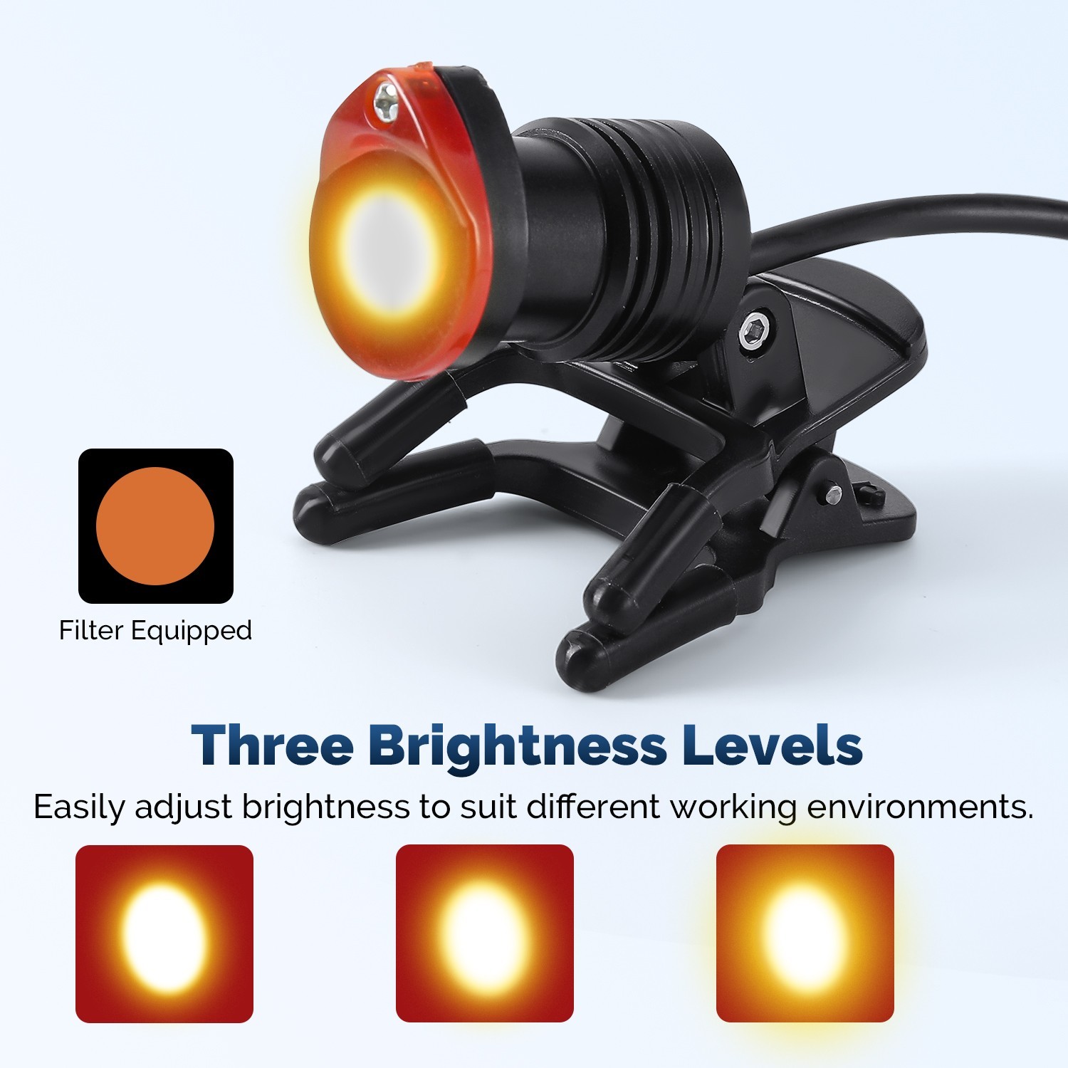 Dental 3W Headlight Surgical LED Head Light Lamp for Binocular Loupes Magnifier