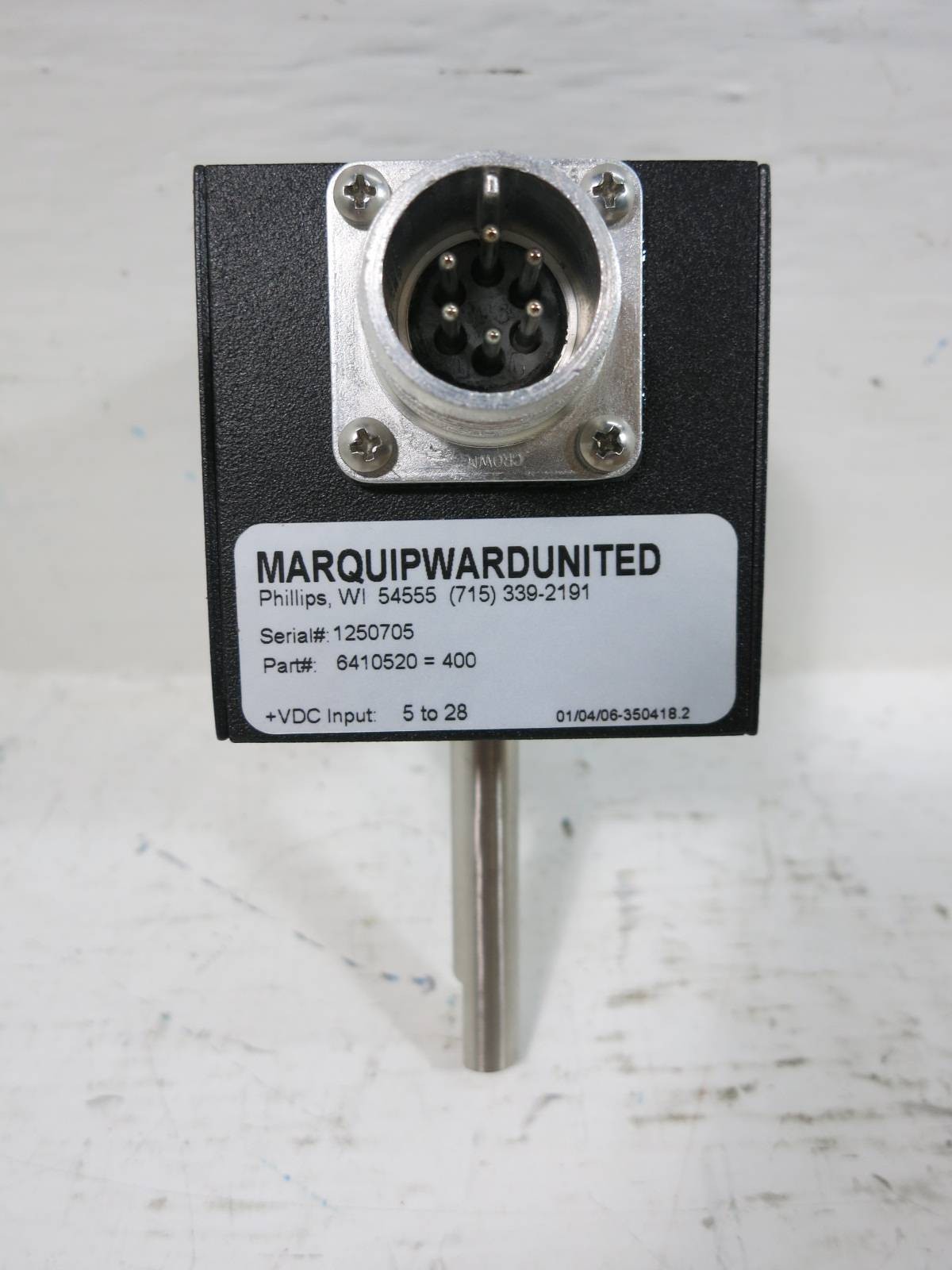 New Marquip Ward United 6410520 Accu-Coder 5-28 VDC Encoder NIB