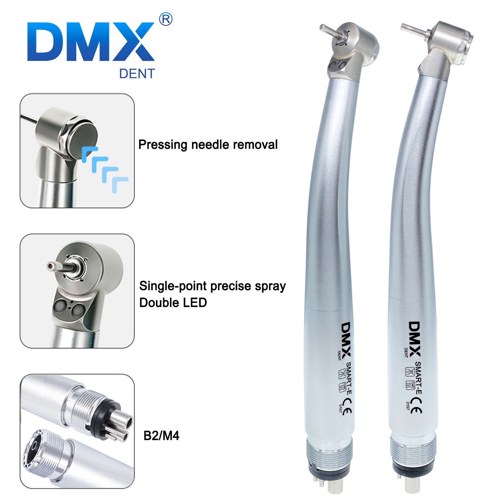 NSK Style Dental High Speed Handpiece Pedo Pediatric Mini Small Head 2/4 DMXDENT