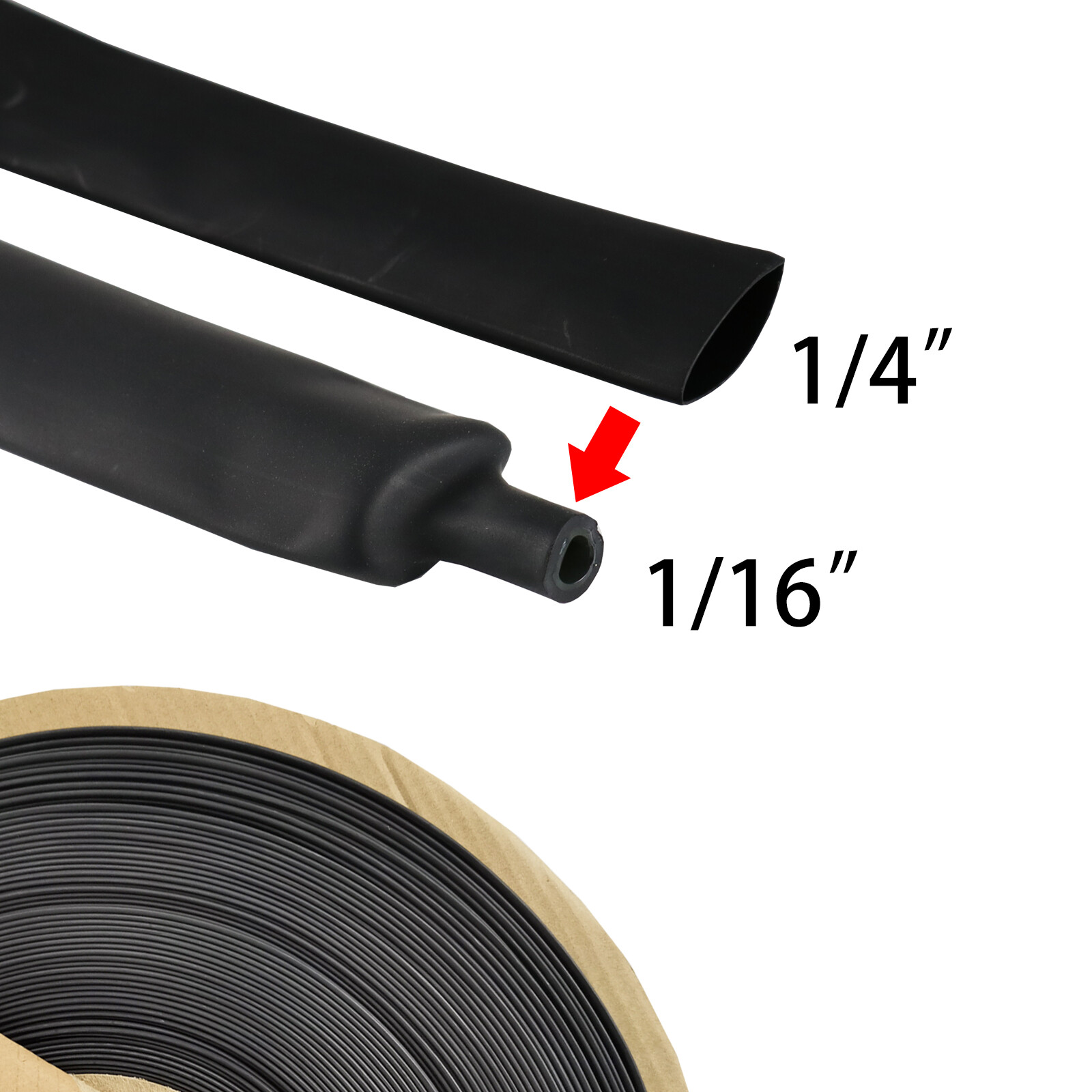 4:1 Heat Shrink Tubing Waterproof Dual Wall Adhesive Shrinkable Tubes Wires Wrap