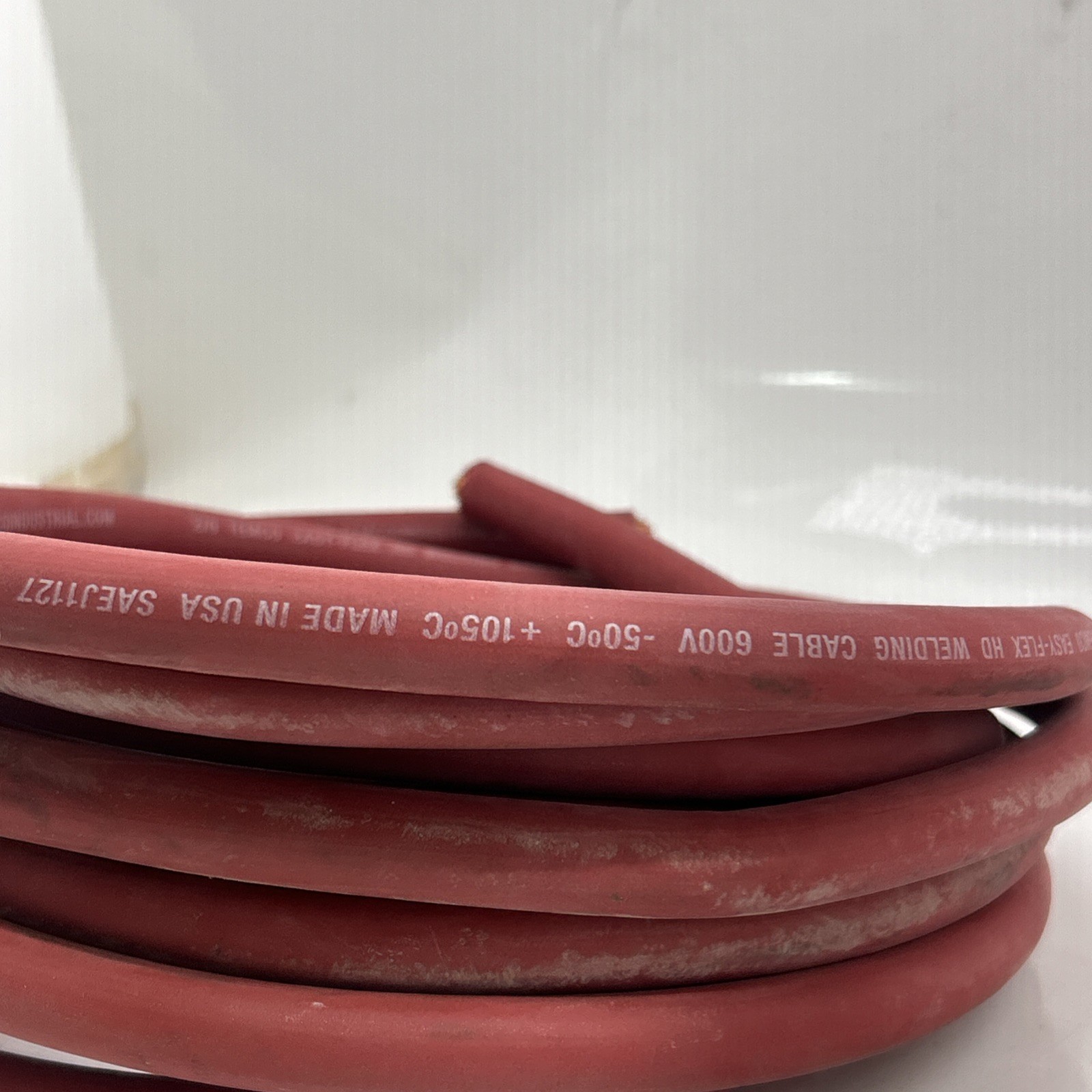 TEMCo 2/0 Gauge AWG 20 Ft Red Flexible Copper USA Welding Cable Battery Wire