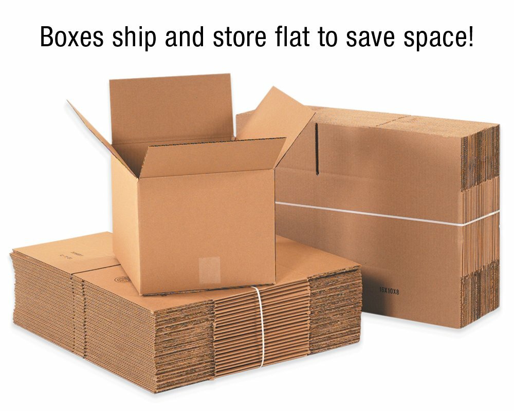 25 9x6x2 Cardboard Shipping Boxes Cartons Packing Moving Mailing Box Storage