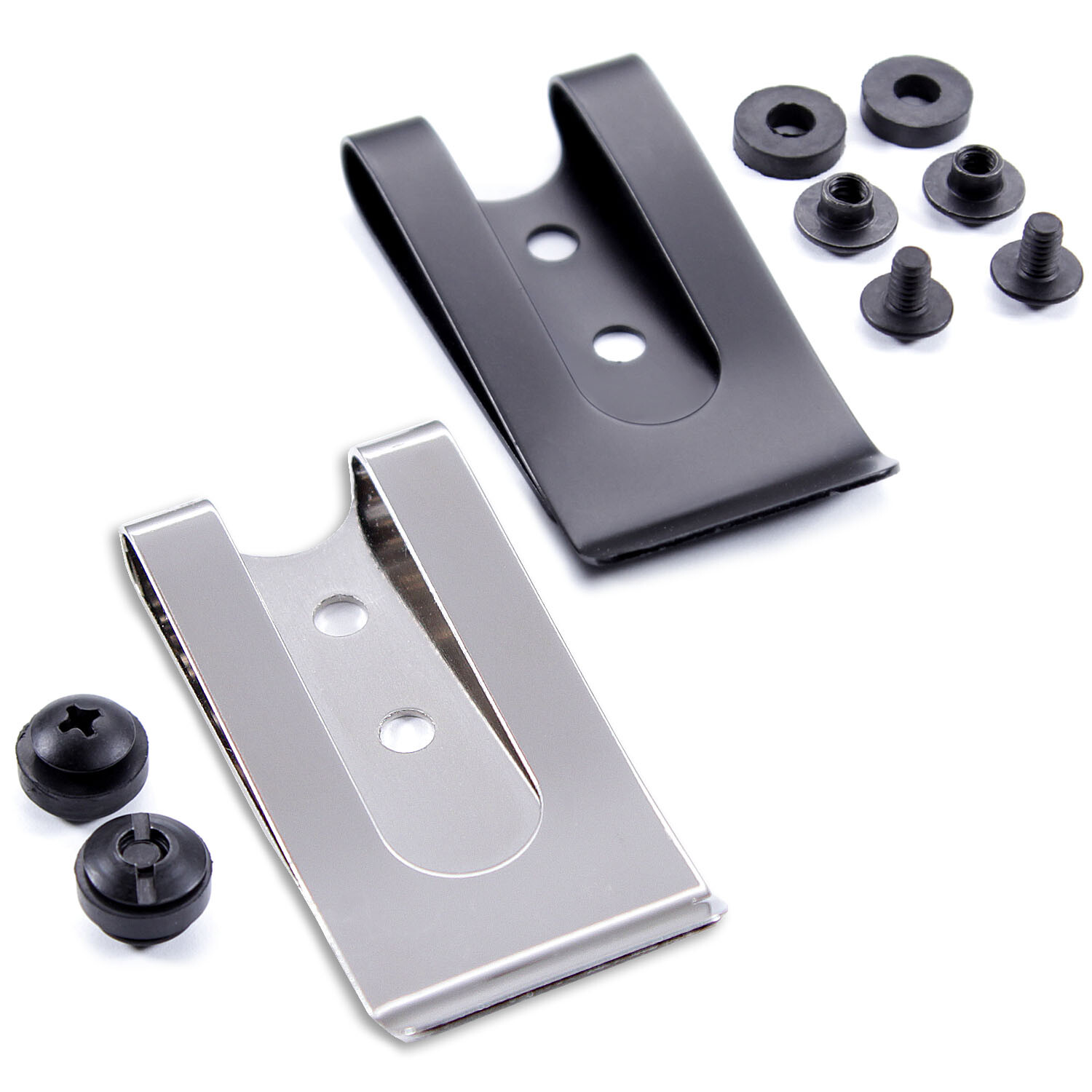 Metal Belt Clips – Model 2 – Holster Belt Clips (w/SPTHA Mounting Hardware)