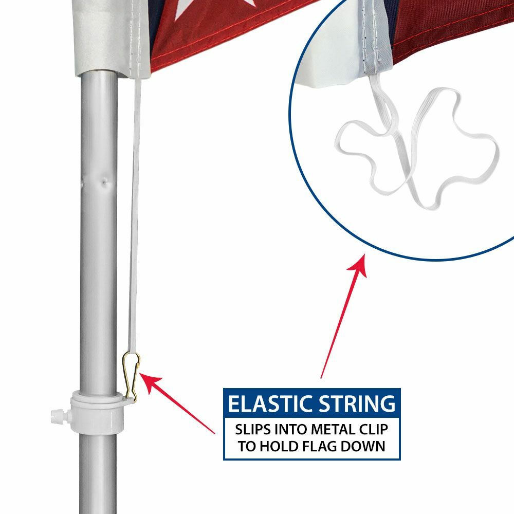 “USA CLASSIC” Advertising Super Flag & Pole Kit United States of America US star