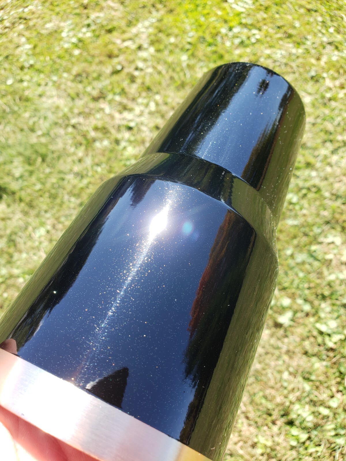 Black Sparkle Metallic Powder Coating Paint 1LB USA Made