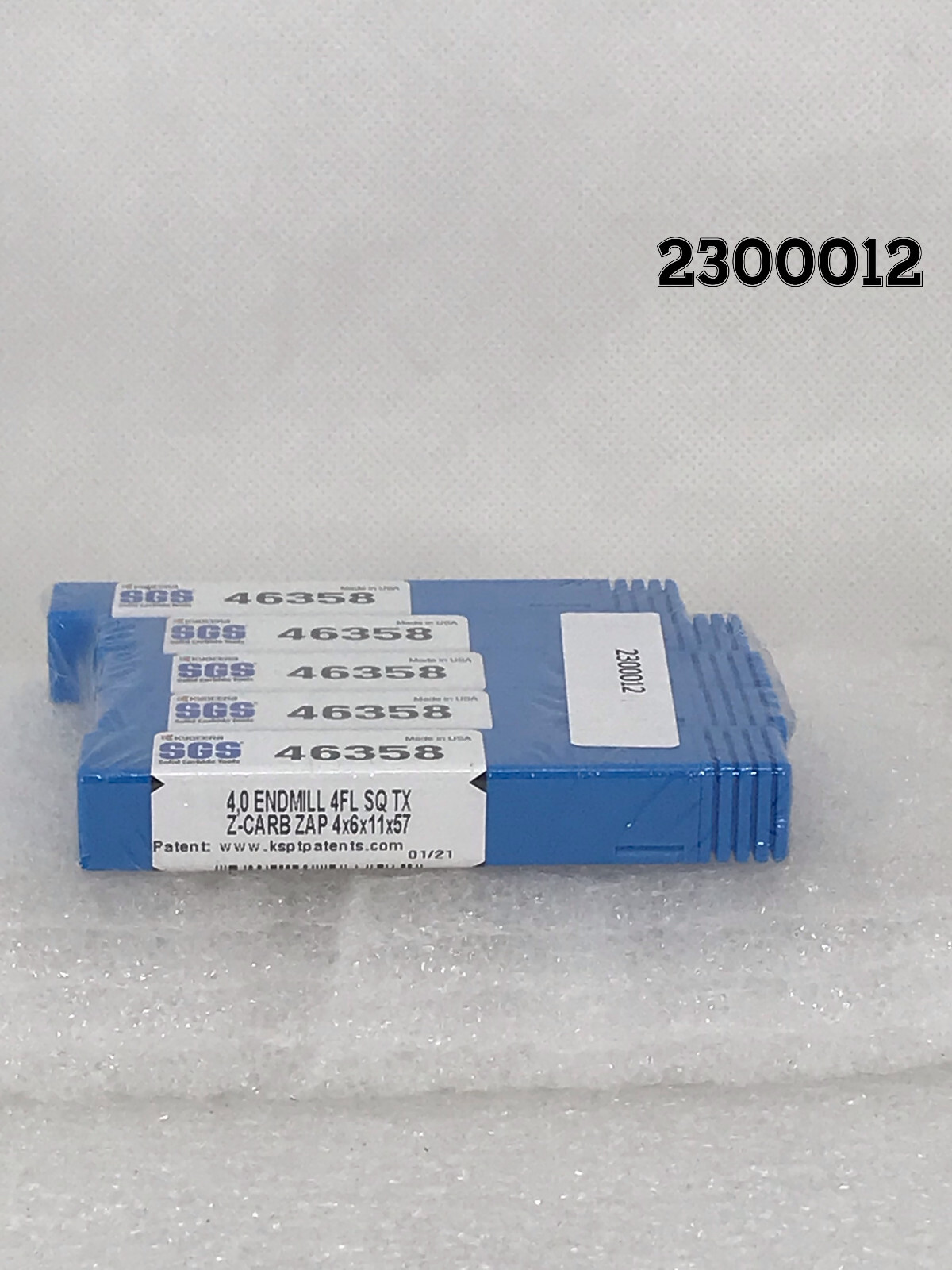 4.0mm x 6.0mm x 11.0mm x 57.0mm AlTiN Kyocera SGS Carbide Square End Mill NEW