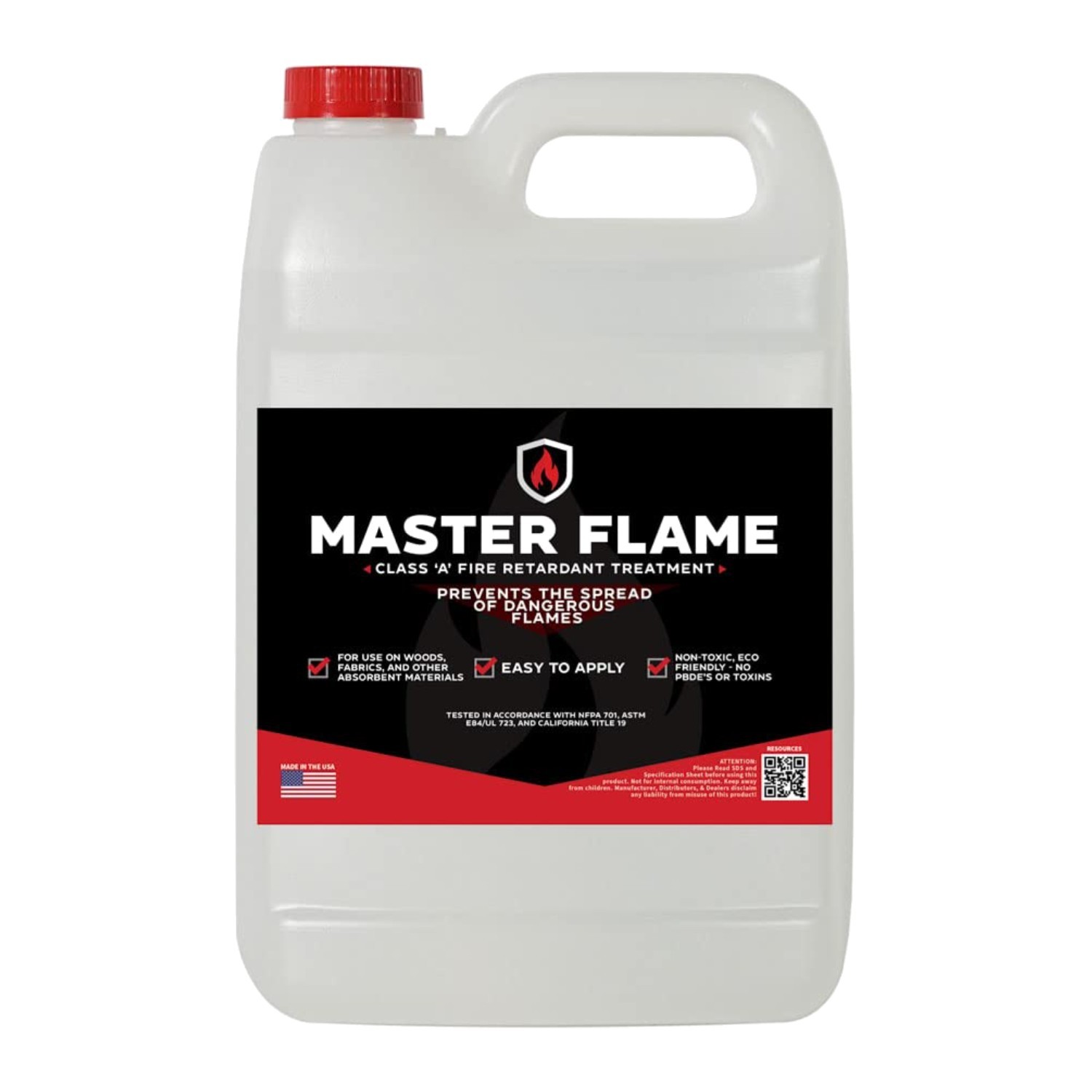 Flame Retardant Coating – 1 Gallon Master Flame Spray for Indoor and Outdoor Use