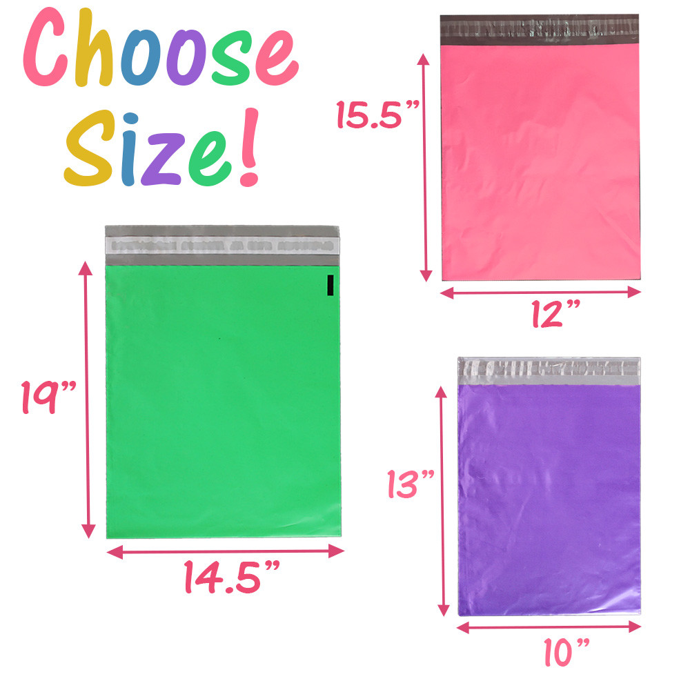 14.5×19″, 12×15.5,10×13, 7.5×10 Poly Mailers Self Sealing Shipping Bag Envelopes