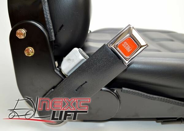 NEW VINYL FORKLIFT SUSPENSION SEAT – SEAT BELT – SEAT SWITCH UNIVERSAL FITMENT