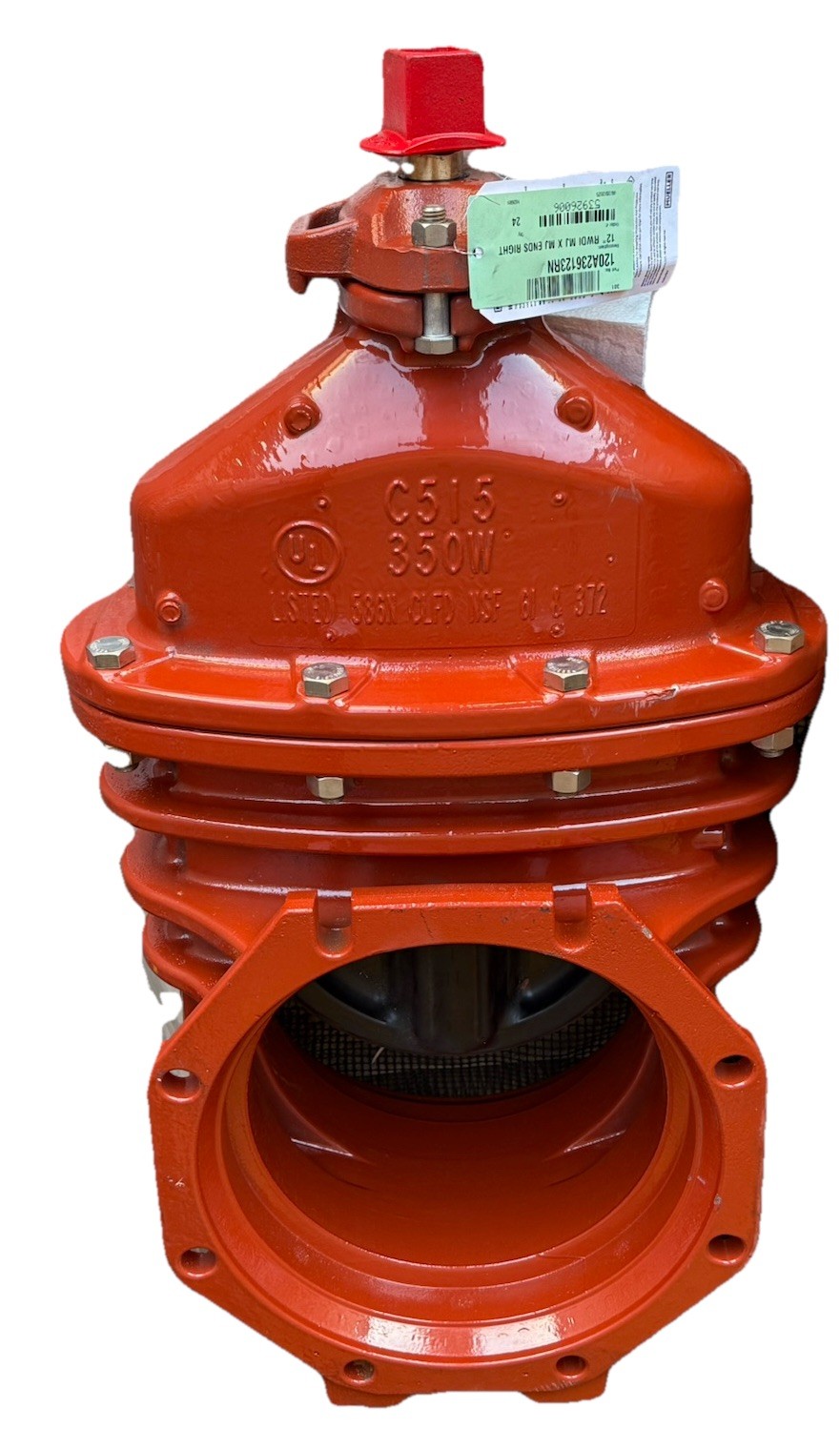 12” Mueller Gate Valve C515 RWDI MJ X MJ ENDS Right 350W New 120A236123RN