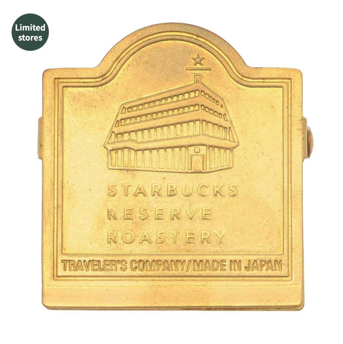 TRAVELER’S notebook Starbucks Reserve Roastery Tokyo Brass Clip Façade limited