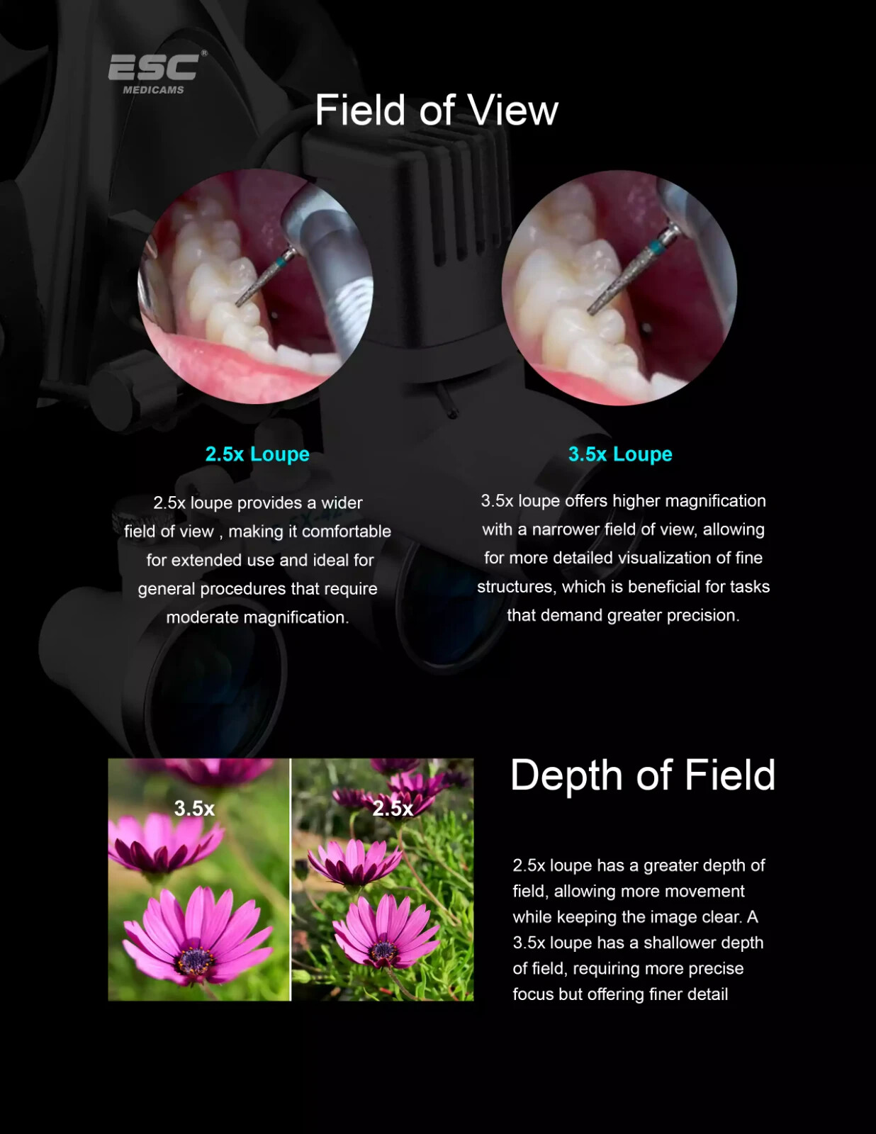 Surgical Head light with Magnifying Loupes for Dental and Ent with Led Headlight