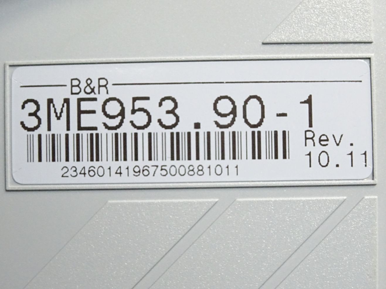 B&R 3ME953.90-1 Rev.10.11 2005 User Memory