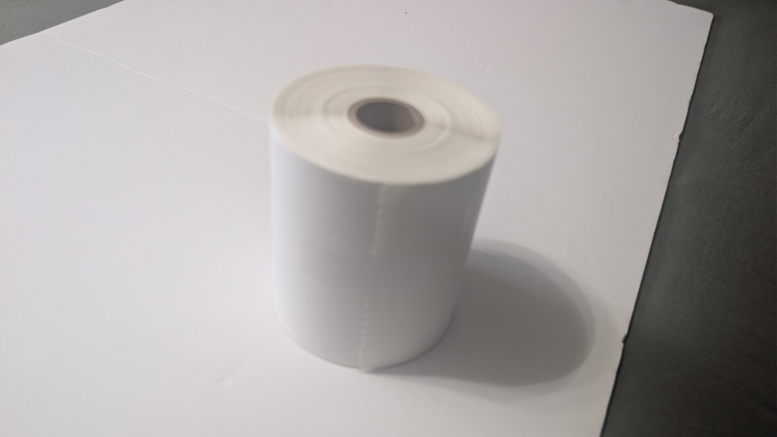 Blank White Adhesive Label Roll, Perforated, Adhesive, Blank, White, Label Roll