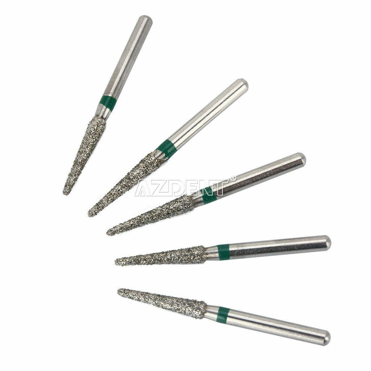 AZDENT Dental Diamond Burs Polishing FG 1.6mm for High Speed Handpiece 5Pcs/Box