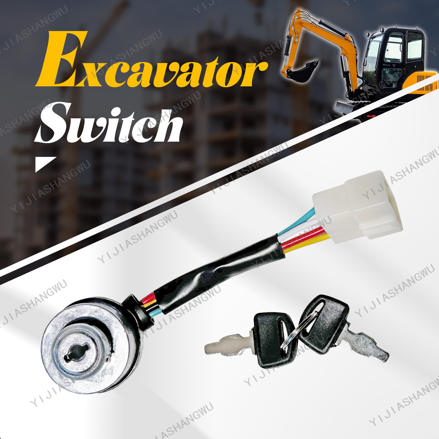 China Chinese Excavator Igition Switch