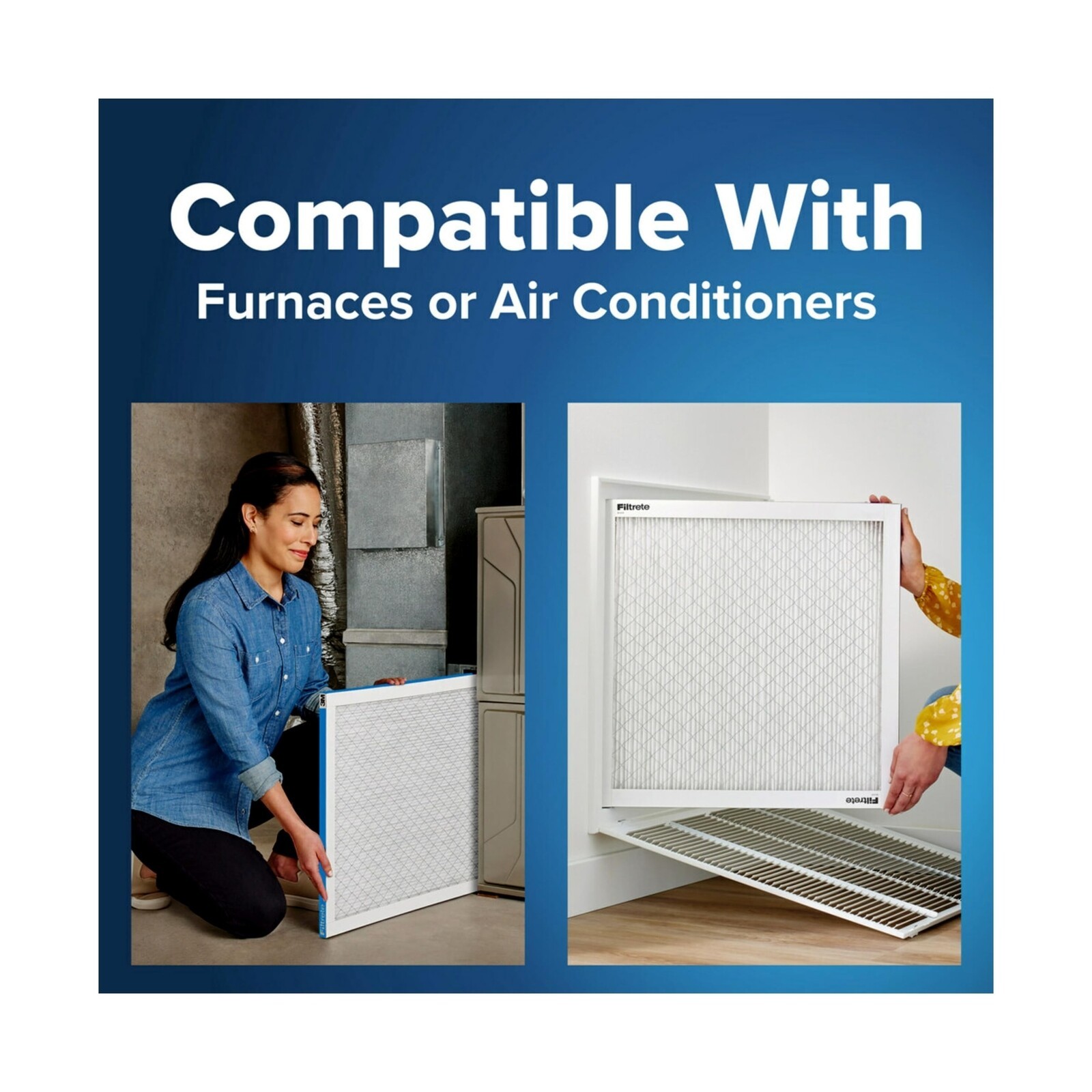 20x20x1 AC Furnace Air Filter,MERV 13,MPR 1900,Premium Allergen, Bacteria 4-Pack