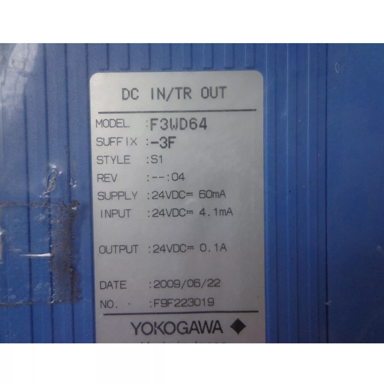 YOKOGAWA F3WD64-3F PLC Module F3WD643F Fast Delivery 60 Days Return Warranty #g