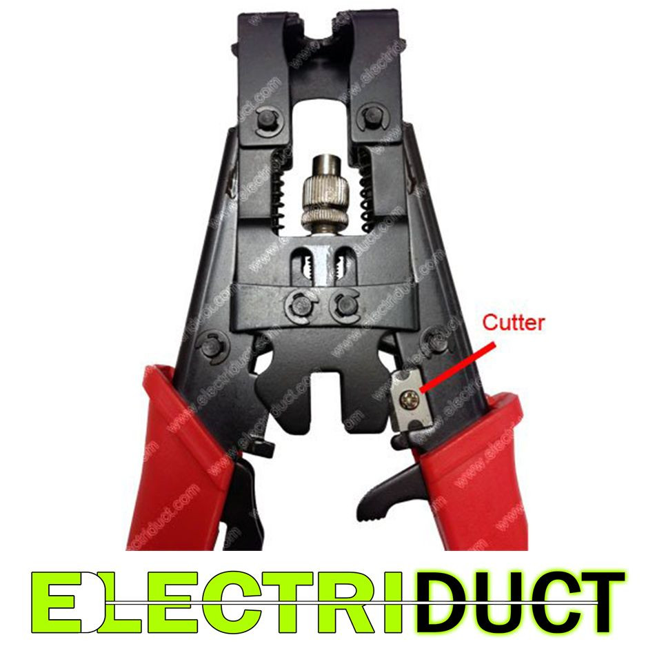 BNC / RCA / F-type Coax Adjustable Compression Tool – Crimper – Electriduct